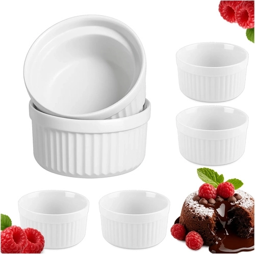 Ruhhy keramické zapekacie misky (kokilky) 200 ml – sada 6 ks