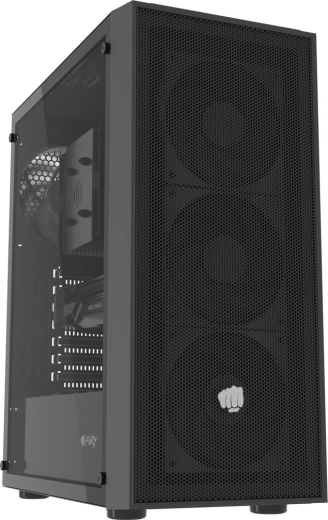 Fury shobo sh8f midi tower skrinka s oknom čierna