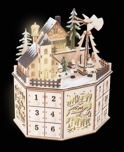 Adventný kalendár s vianočnou pyramídou Small Foot