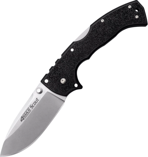 Cold Steel 4 Max Scout masívny vreckový nôž, stonewash čepeľ, čierna rukoväť Griv-Ex