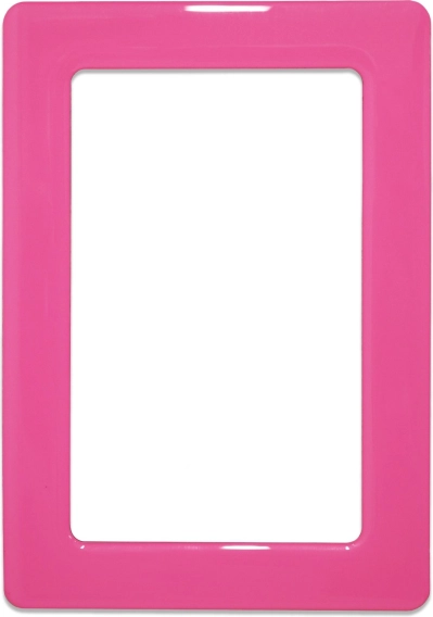 Magnetický samolepiaci rám ružový 12,3x8,1 cm