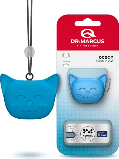 Dr. Marcus Cosmic Cat osviežovač vzduchu do auta Ocean