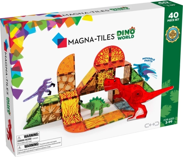 Magna-Tiles magnetická stavebnica dinosaury 40 dielikov