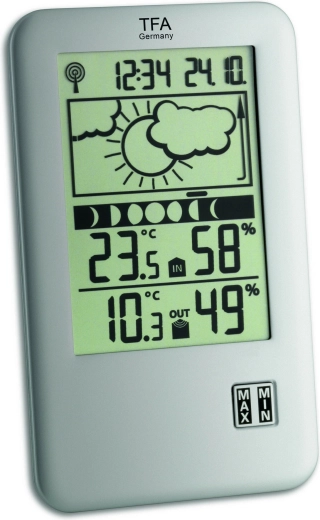 Bezdrôtová meteostanica TFA Neo Plus, strieborná