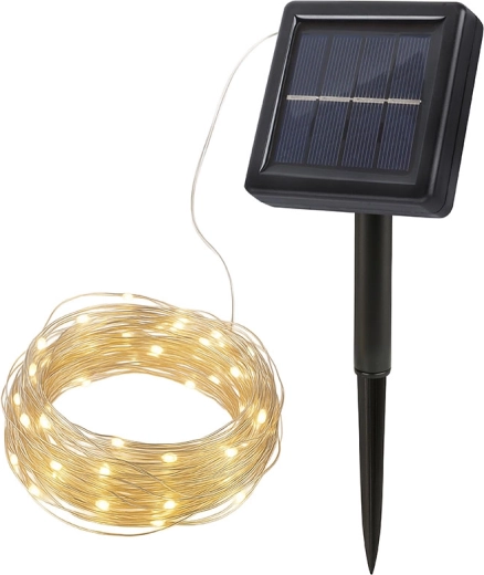 Solight LED solárna reťaz 200 LED 22 m teplá biela