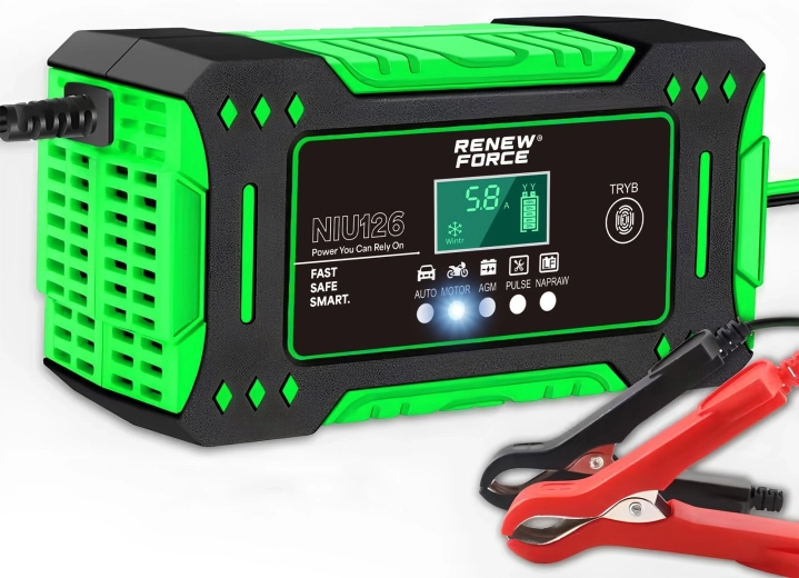 Mikroprocesorová nabíjačka autobatérií RENEW FORCE 12 V 6 A