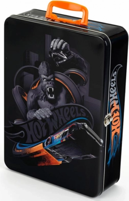 Kovový kufrík na 50 autíčok HOT WHEELS