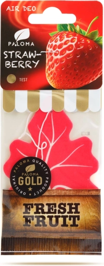 Paloma Gold Fresh Fruit Strawberry závesný osviežovač vzduchu do auta