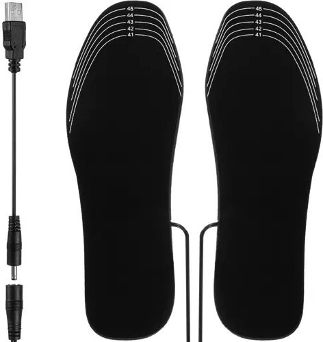 Vyhrievané vložky do topánok na USB, strihateľné 41–46