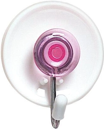 Okrúhle samolepiace háčiky s prísavkou, mix farieb, 3 ks