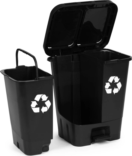 Vyberateľné vložky s madlami pre rýchle vysypanie