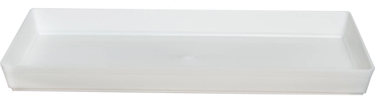 Miska pod truhlík 50 cm biela plastová
