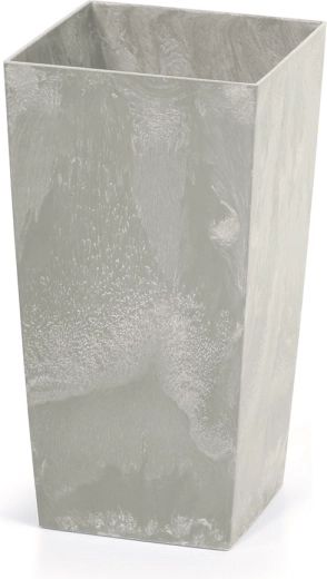 Kvetináč s betónovým efektom URBI Square s vložkou 12,6 × 12,6 × 20 cm