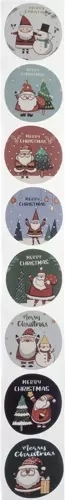 8 vianočných motívov s nápisom „Merry Christmas“