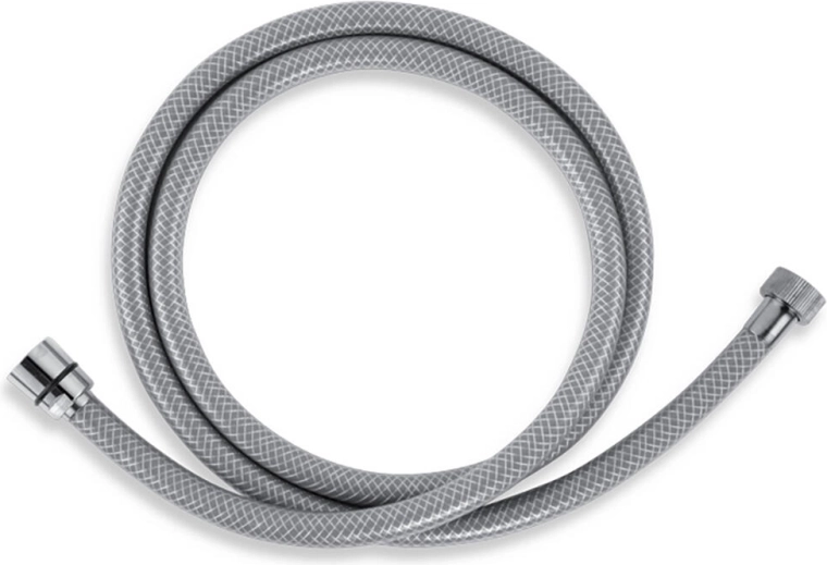 Sprchová hadica 150 cm z PVC, sivá