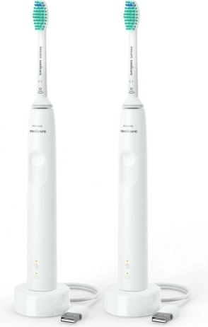 Súprava dvoch sonických zubných kefiek PHILIPS Sonicare, biela