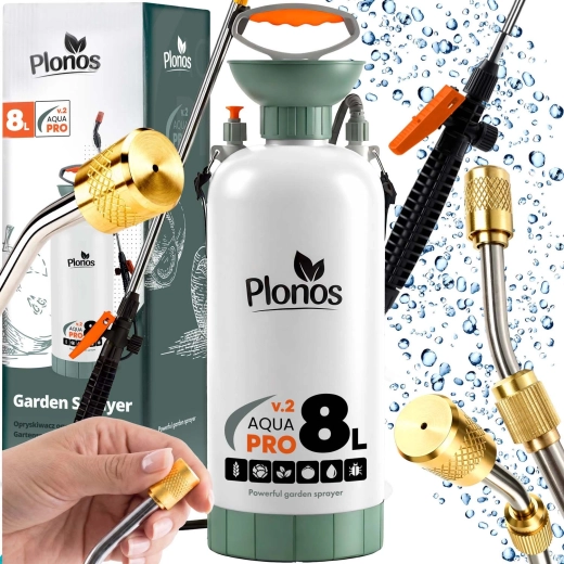 Ručný tlakový postrekovač 8 l Plonos Aqua Pro