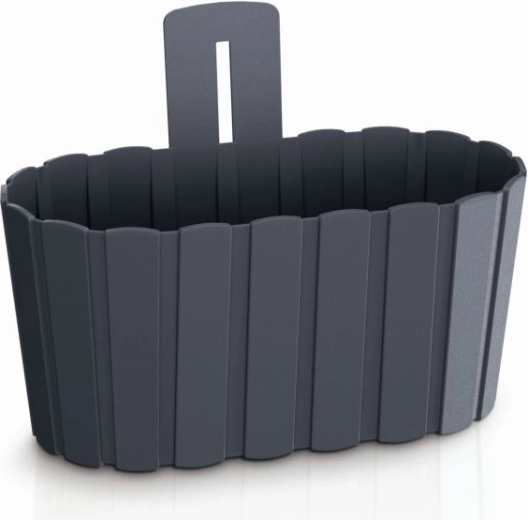 Závesný kvetináč Boardee Wall 27,4 cm antracit