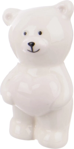 Porcelánová dekoratívna figúrka biely medveď