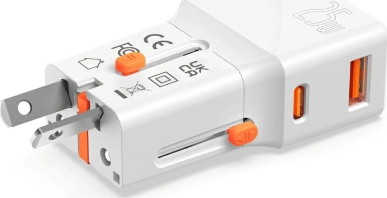 Rýchle nabíjanie 25 W s USB‑C PD a USB‑A QC