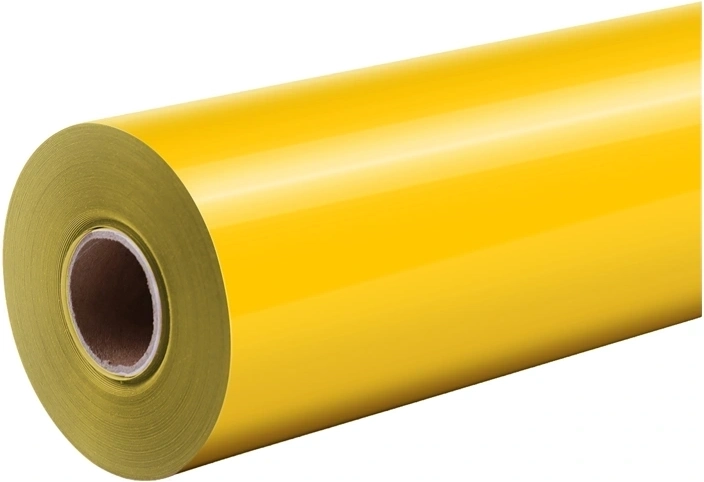 HTVRONT Pure fólia na termotransfer 30,5 cm × 1,8 m žltá