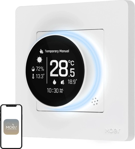 Moes chytrý termostat ZigBee pre ohrievače vody a plynové kotly ZHT-SR-GC