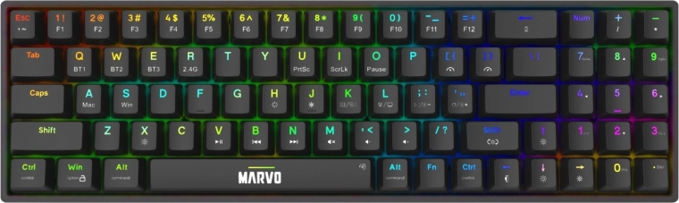 Mechanická herná klávesnica Shogo 78W bezdrôtová čierna