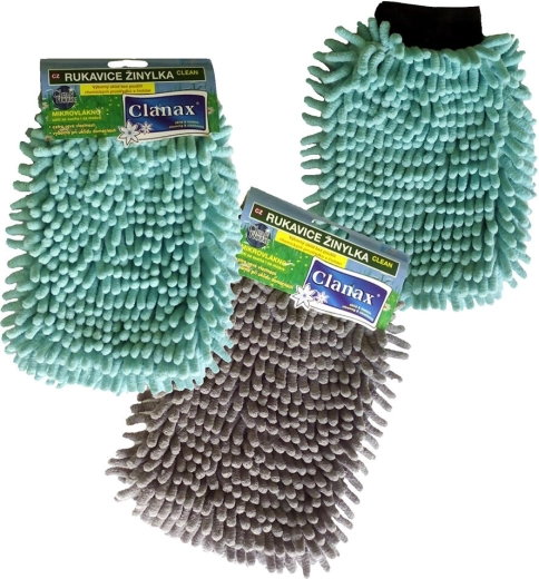 Čistiaca žinylková rukavica CLEAN – mix farieb