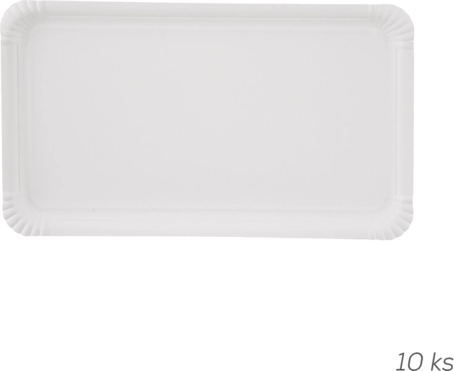 Jednorazové papierové tácky 33 × 19 cm, 10 ks