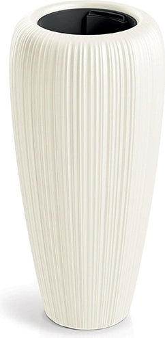 Kvetináč Orobo 29 cm – biela čokoláda