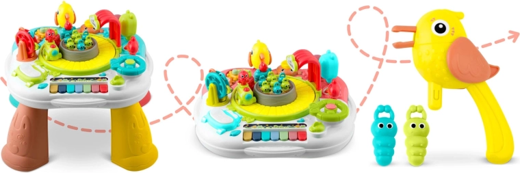 2 v 1: stolík aj edukačná tabuľa