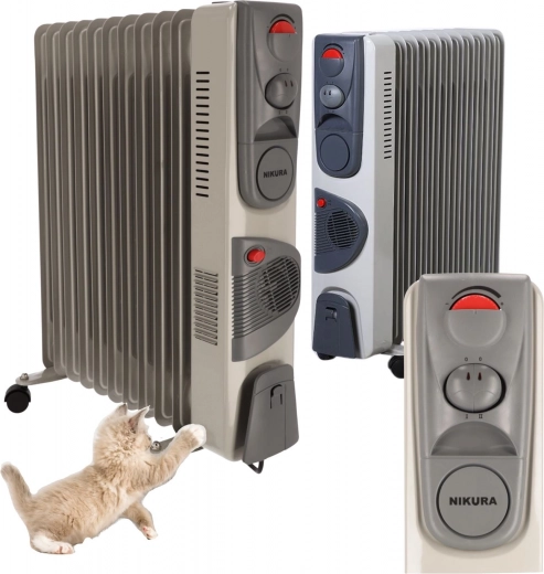 Olejový elektrický ohrievač NIKURA 11 rebier