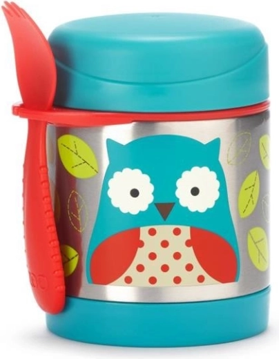 Skip Hop Zoo termoska na jedlo so sporkom sovička 325 ml
