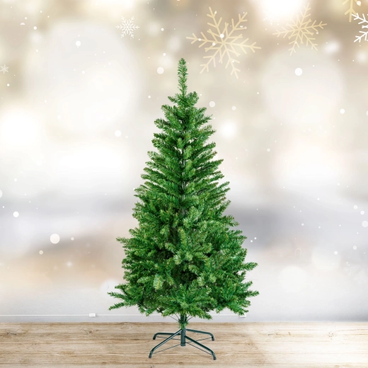 Umelý vianočný stromček 150 cm z PVC tmavozelený