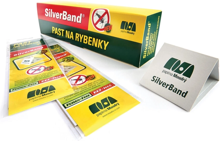 Lapač strieborných rybeniek SilverBand – lepiaci pás proti rybenkám