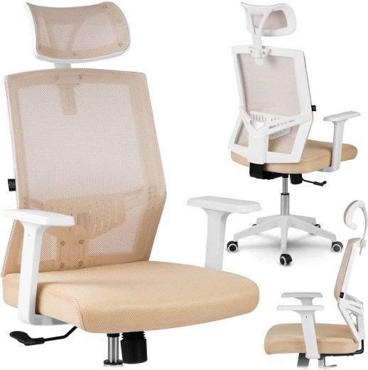 Ergonomická kancelárska stolička z mikrosieťoviny Sofotel Rotar béžová