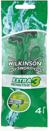 Wilkinson Extra 3 Sensitive jednorazové holítko (4 ks)