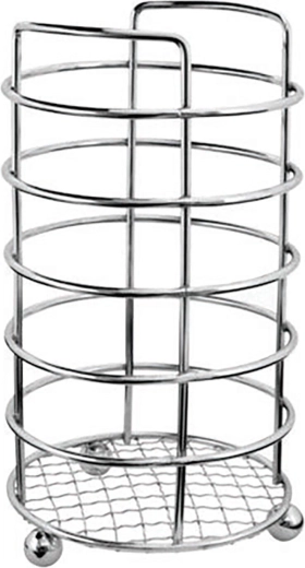 Stojan na kuchynské náradie LINEA, chróm, priemer 11 cm