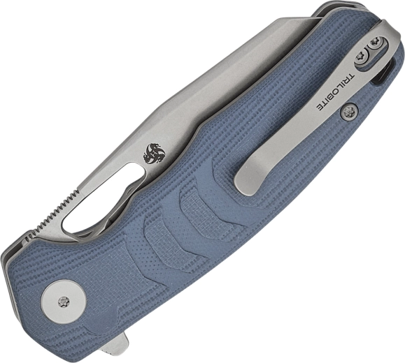 Ergonomická modrá G10 rukoväť a hlboký klip