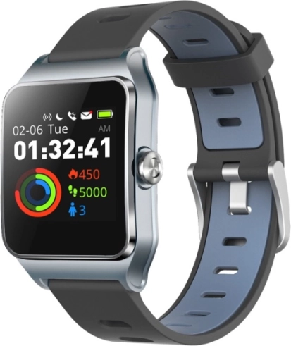 UMAX U‑Band P1 Pro – strieborný inteligentný náramok s GPS a meraním tepu
