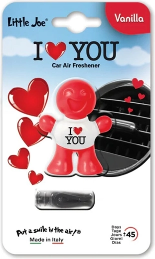 Little Joe Supair Drive 3D osviežovač vzduchu do auta vanilla I love you - 1 kus