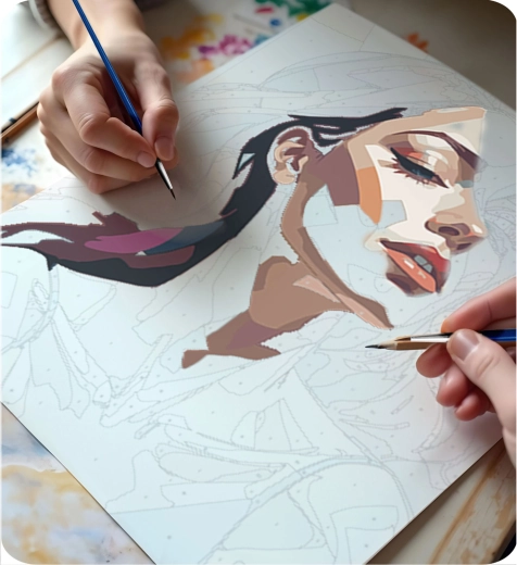 Ľahké maľovanie vďaka číslam a podmaľbe