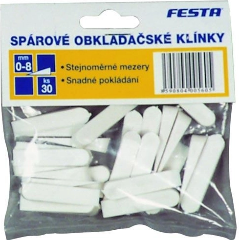 Obkladačské plastové kliny 0–4 mm, 100 ks FESTA