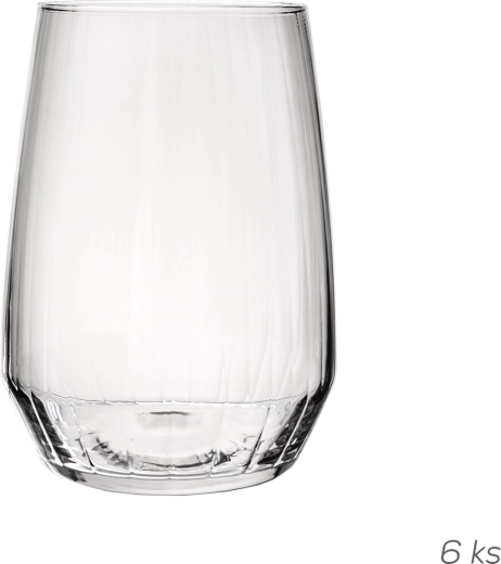 Poháre Carre Optics 0,49 l, 6 ks