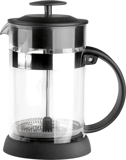 Sklenený French press na kávu a čaj