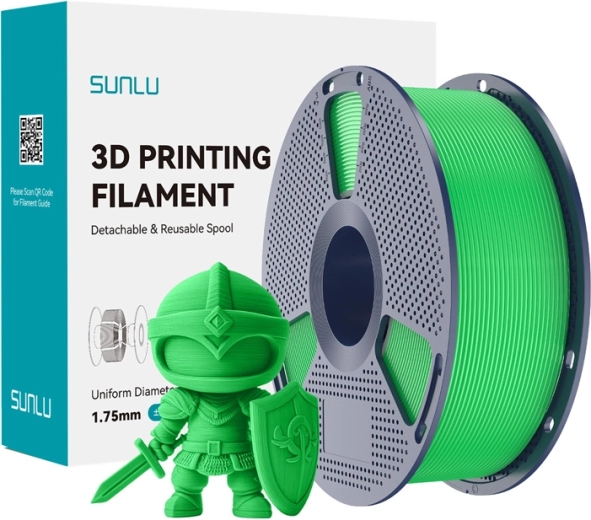 Sunlu PLA+ filament 1,75 mm zelený