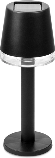 Solárna stolová LED lampa čierna 21,5 cm