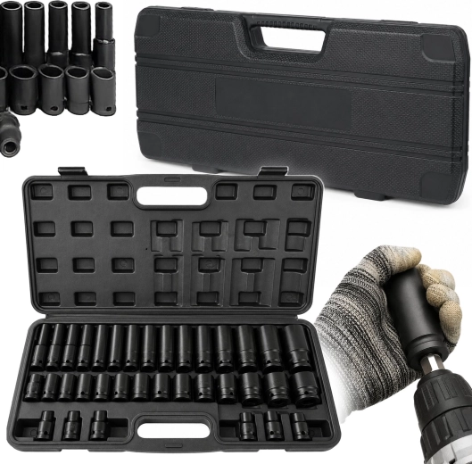 Súprava rázových hlavíc RENEW FORCE 1/2" 8–32 mm, 35 dielov