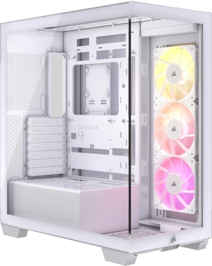 Corsair 3500X TG mid‑tower biela PC skrinka
