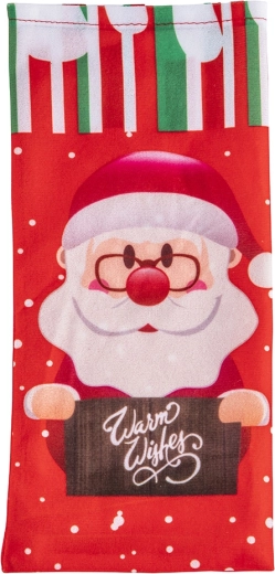Vianočný obal na fľašu Santa Claus 30 × 14 cm